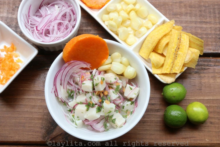 Peruvian fish cebiche or ceviche - Laylita's Recipes
