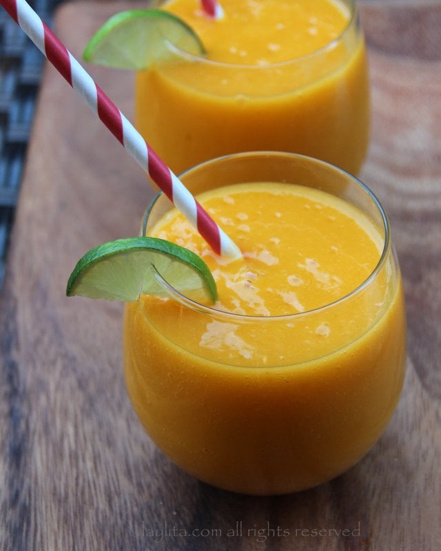 Mango passion fruit smoothie recipe