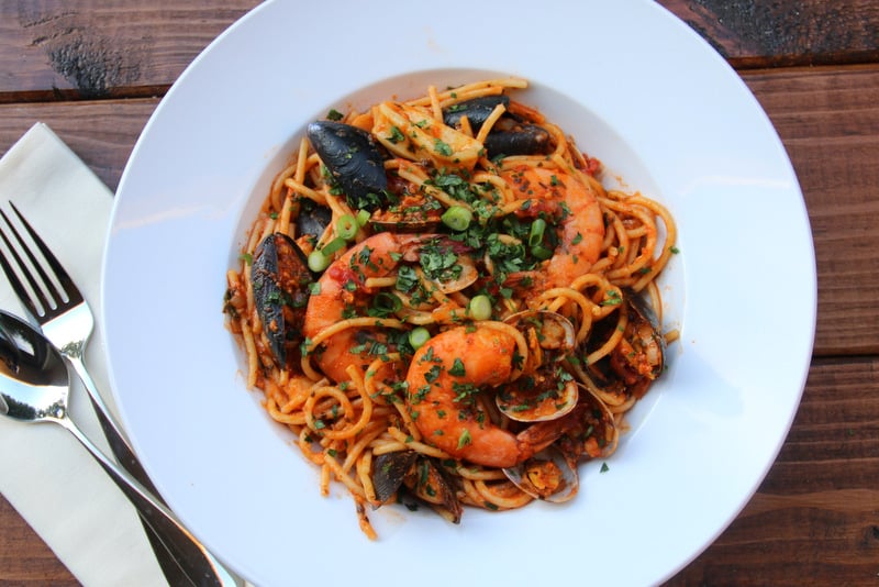 Seafood spaghetti recipe