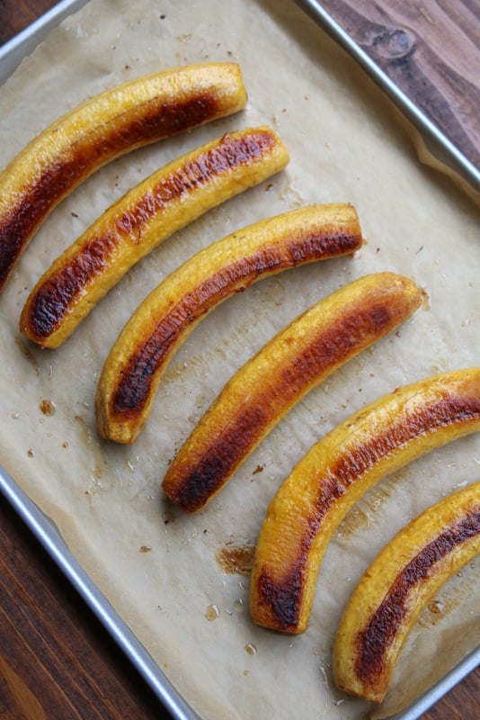 Baked plantains