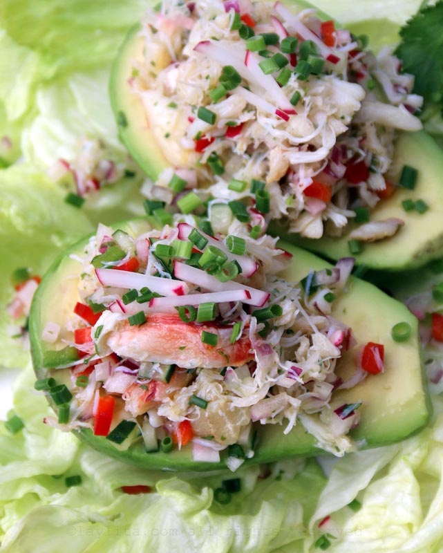 Recette facile pour le crabe en salade