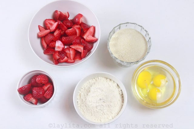 Strawberry cake ingredients