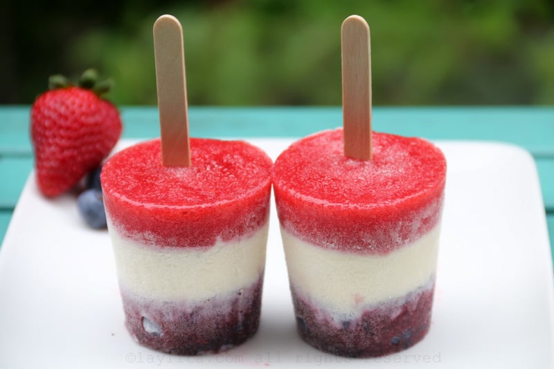 Red white and blue popsicle recipe