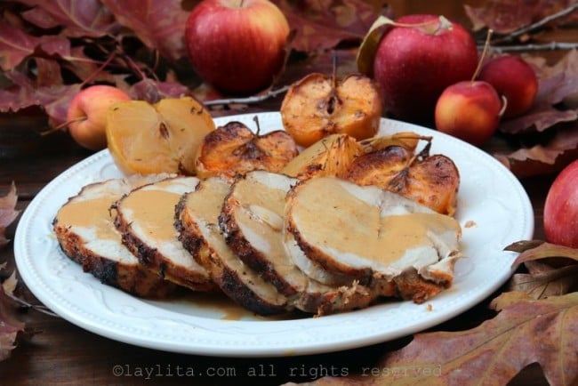Apple cider roasted pork loin Laylita #39 s Recipes