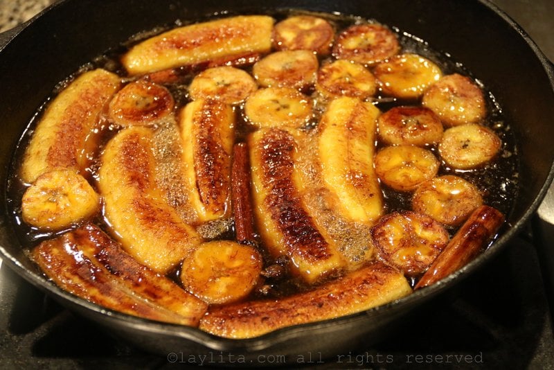 How to make caramelized ripe plantains