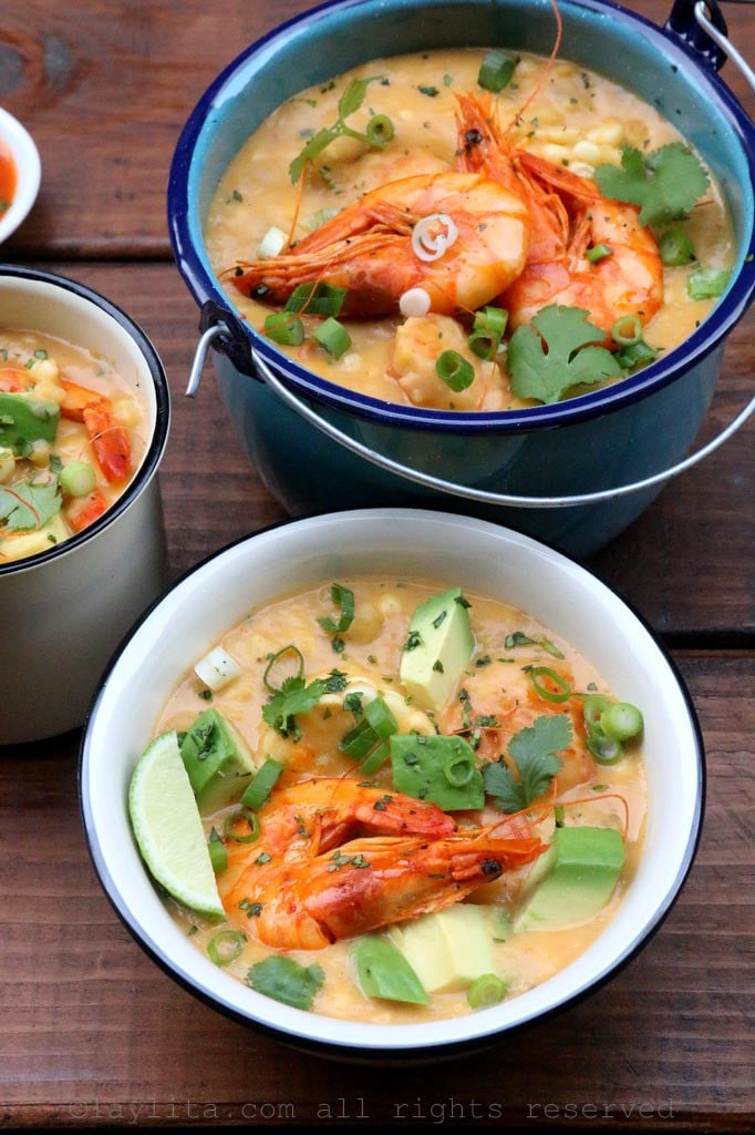 Corn and shrimp chowder recipe
