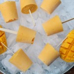 Mango yogurt popsicles