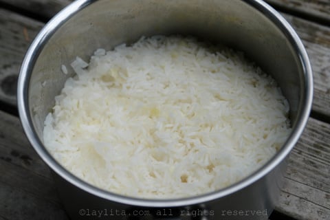 Riz blanc cuit