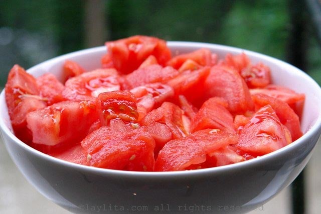 Tomatoes for gazpacho