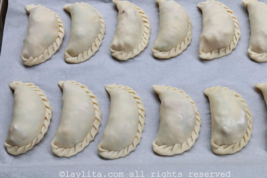 Seal and chill the empanadas before baking