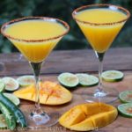 Spicy mango margaritas
