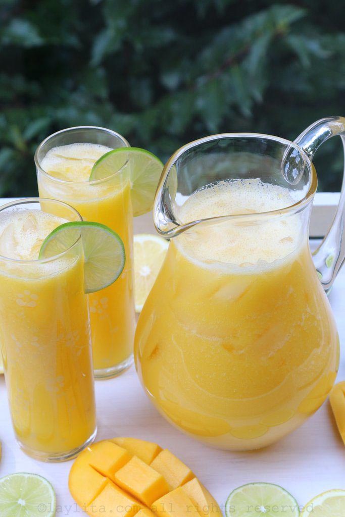 Mango lemonade or limeade – Laylita&amp;#39;s Recipes