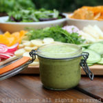 Creamy avocado salad dressing