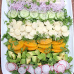 Latin chopped salad with hearts of palm