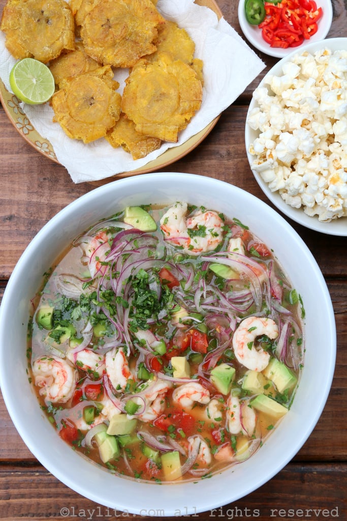 Ceviche with shrimp and avocado