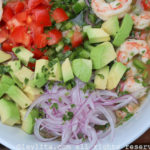 Shrimp ceviche with avocado