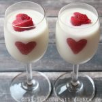 Coconut and berry panna cotta