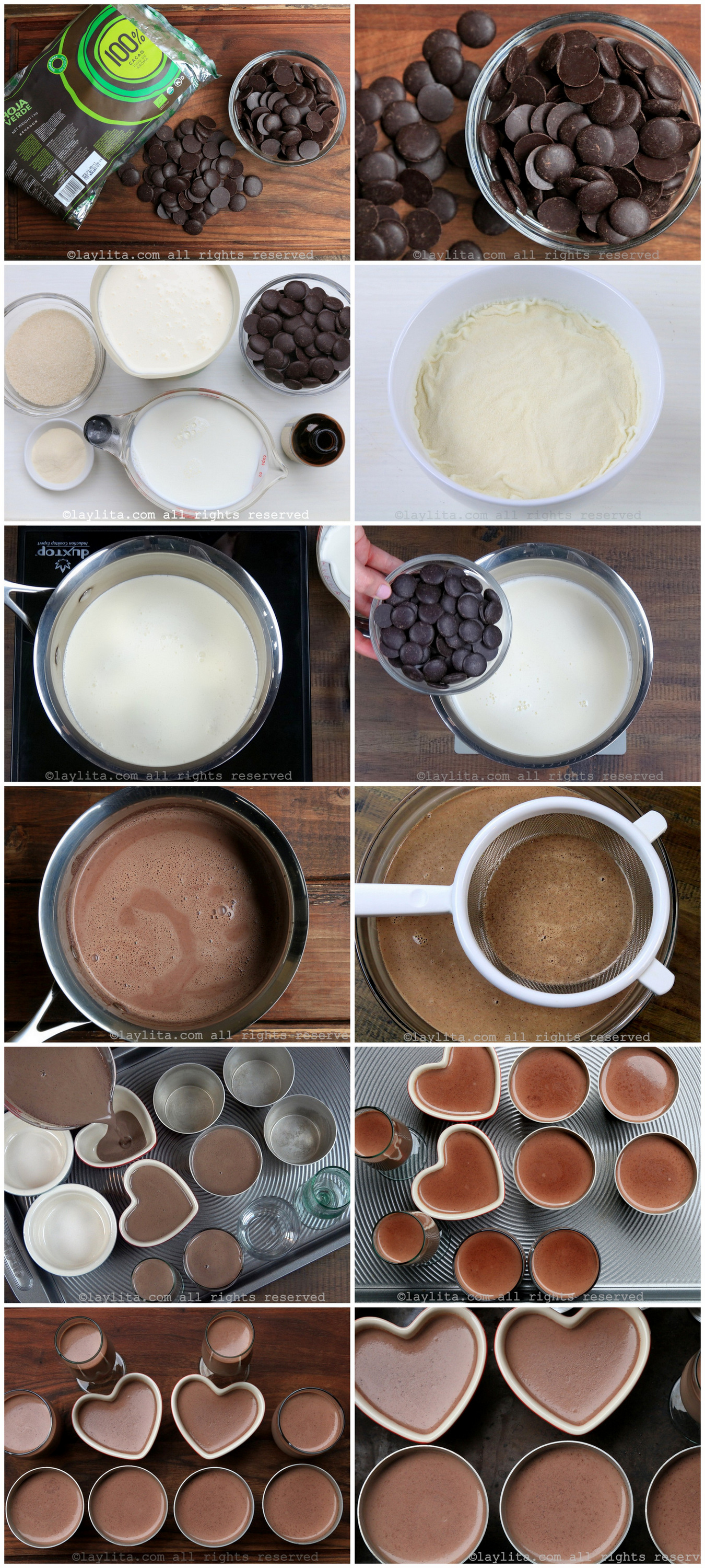 How to make dark chocolate panna cotta