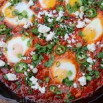 Latin inspired shakshuka with chorizo