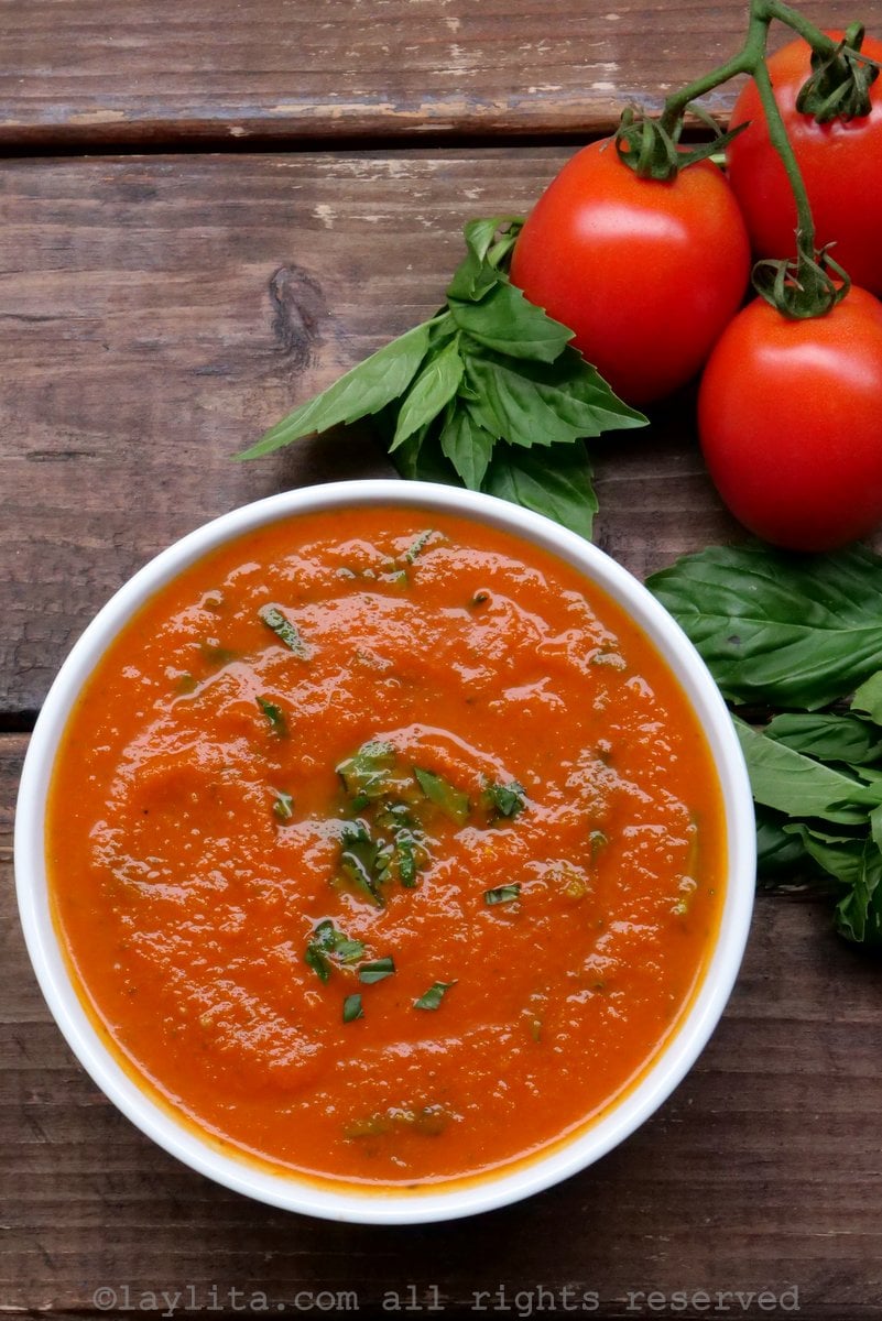 Tomato basil sauce Laylita's Recipes
