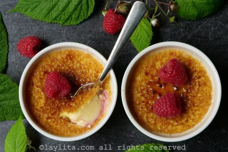 Raspberry creme brulee Laylita's Recipes