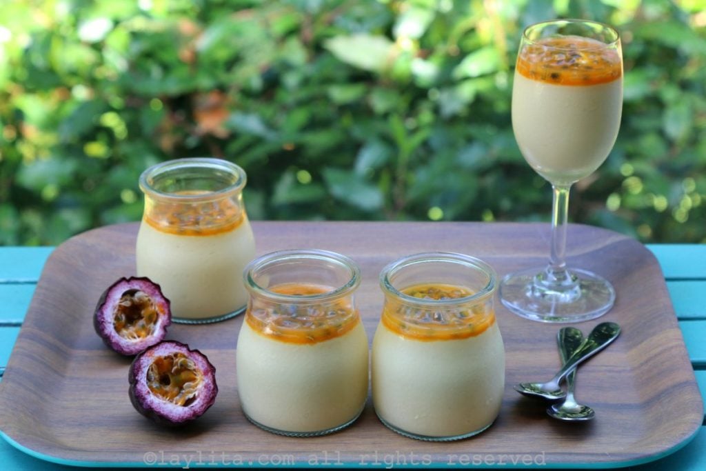 Eggless passion fruit mousse recipe
