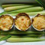 Fresh corn and cheese humitas in ramekins