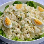 Simple potato and egg salad recipe