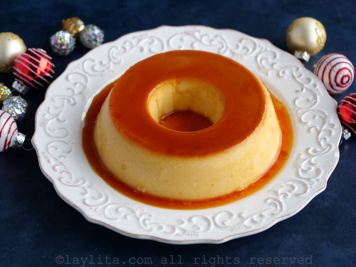 Easy eggnog flan recipe