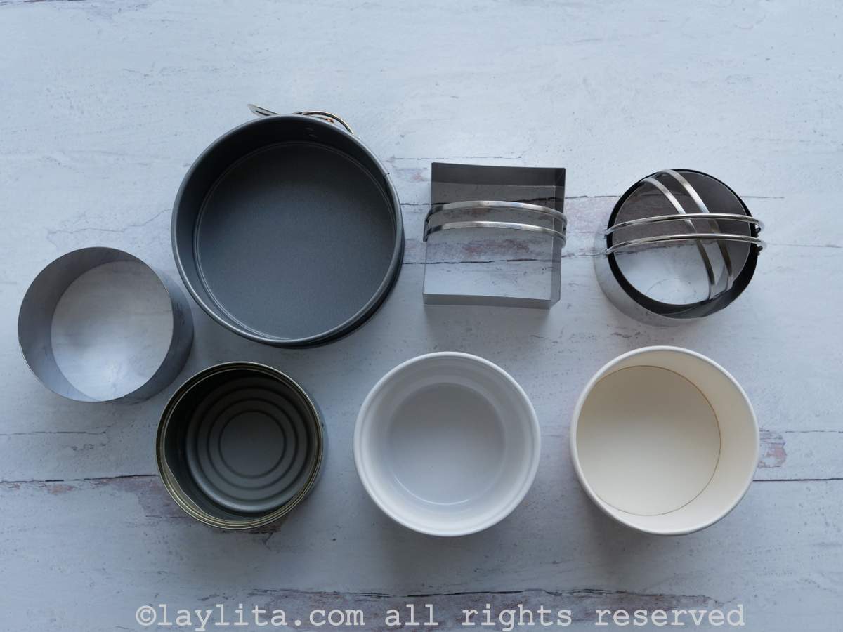 All options for molds that can be used to make causas.