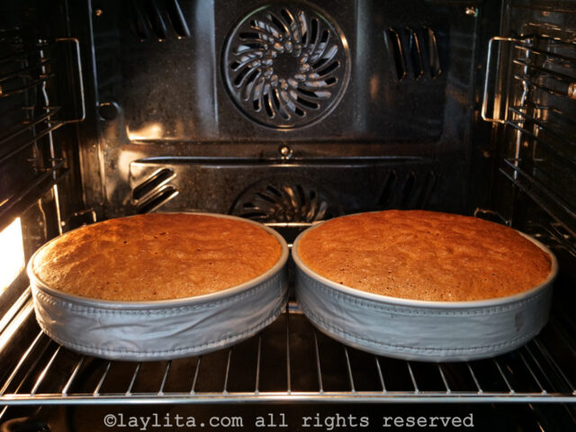 Bake the cakes for about 50 minutes