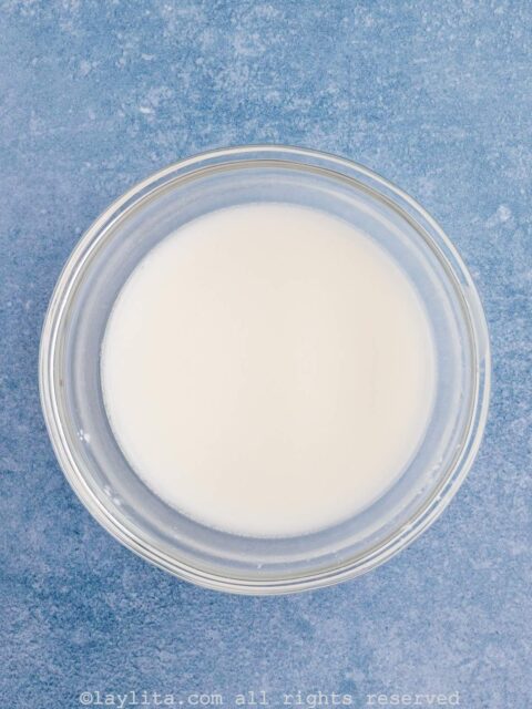 whisk together the cold water, and cornstarch