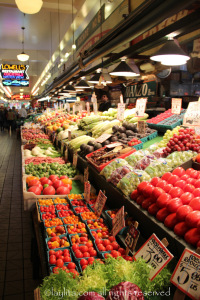 Vegetables and fruits at Pike Place Market